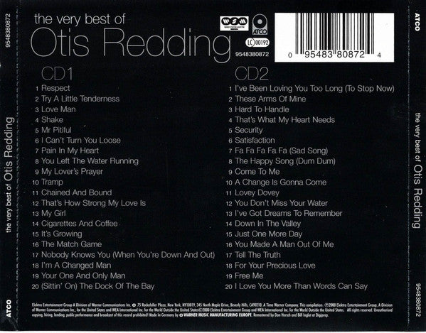 Otis Redding - The Very Best of (2000 RM DCD) VG+