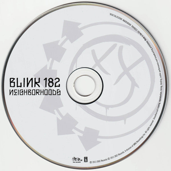 Blink-182 - Neighborhoods (2011 CD) VG+