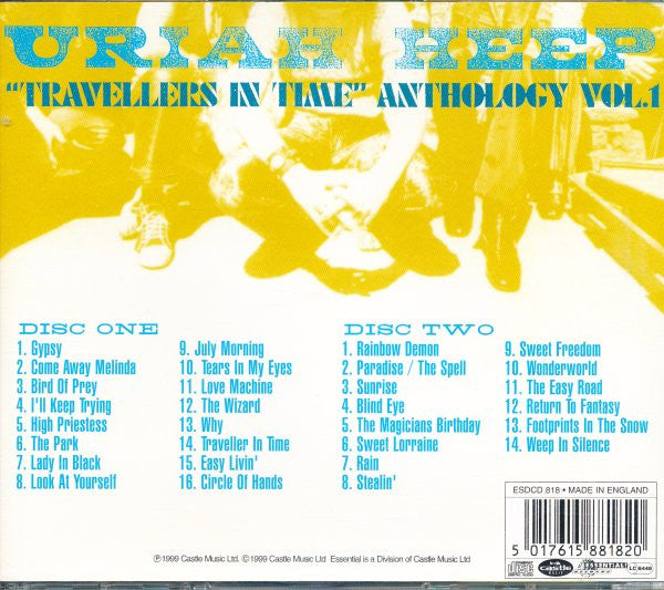 Uriah Heep - Travellers in Time ~ Anthology No.1 (1999 DCD) Mint