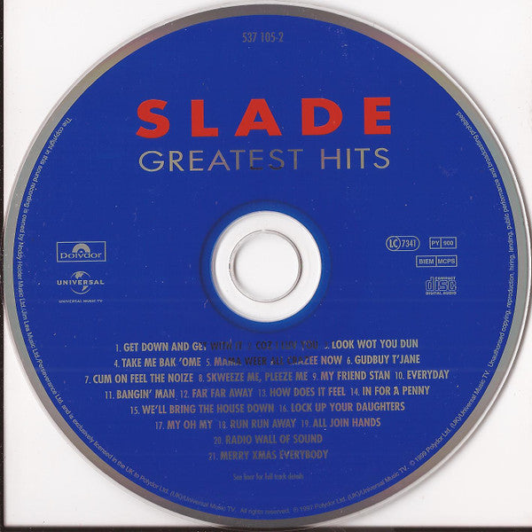 Slade - Greatest Hits (1999 UK CD) NM