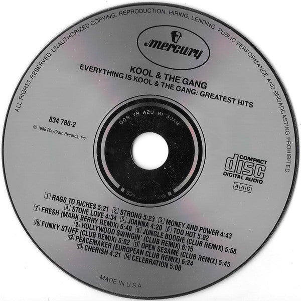 Kool & The Gang - Greatest Hits & More (1988 US CD) NM