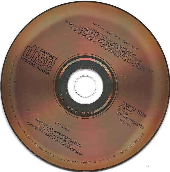 Genesis - Selling England by the Pound (1985 UK CD) VG+