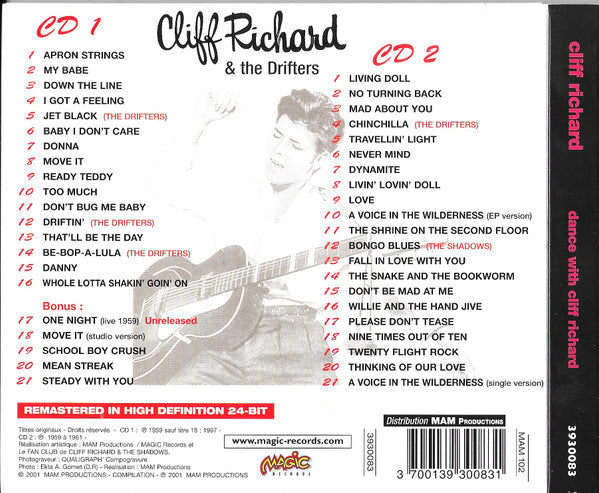 Cliff Richard - Dance with Cliff Richard (2001 France 24Bit DCD) NM