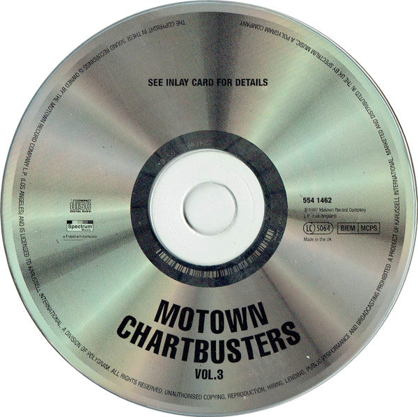 Various - Motown Chartbusters Vol.3 (1997 CD) Mint