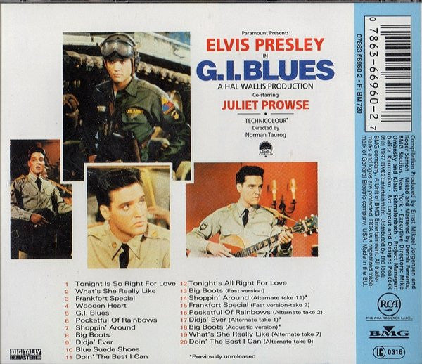 Elvis Presley - G.I Blues [Soundtrack) (1997 O.S.T CD) NM