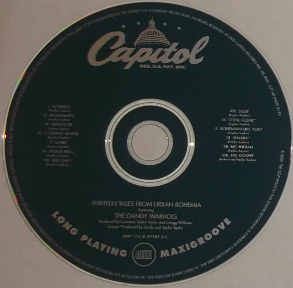 Dandy Warhols - Thirteen Tales from Urban Bohemia (2000 CD) NM