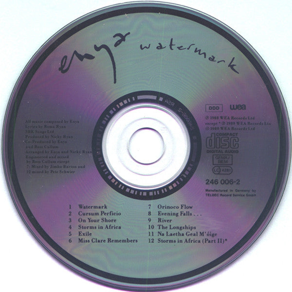 Enya - Watermark (1988 CD) NM