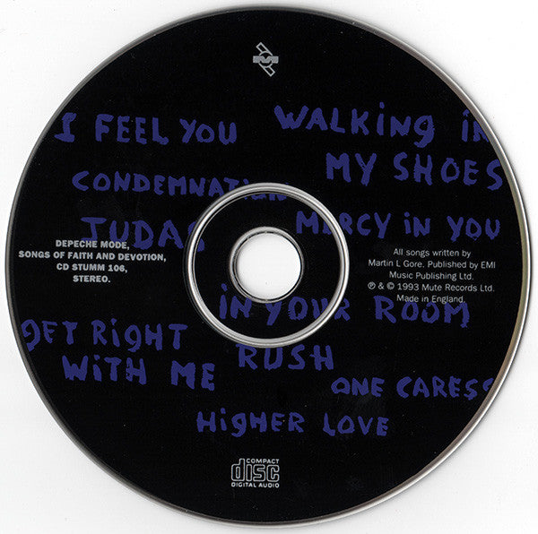 Depeche Mode - Songs of Faith and Devotion (1993 UK 1st Issue CD) NM