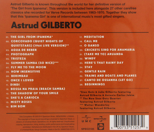 Astrud Gilberto - Ipanema Girl: Very Best of (2014 CD) NM