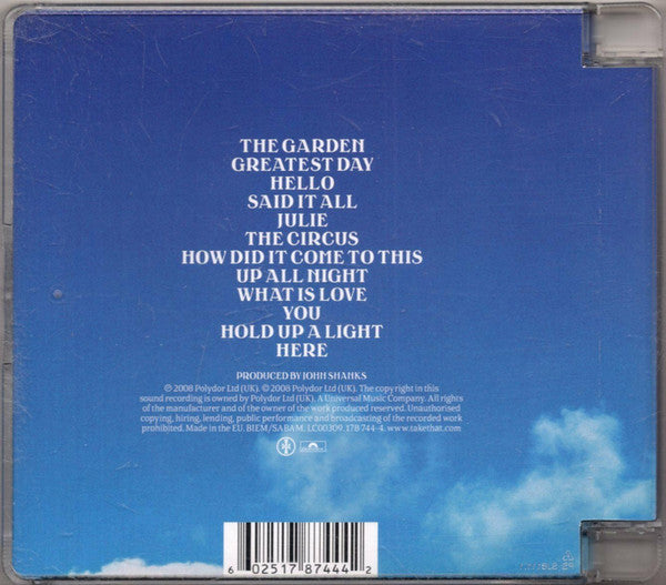 Take That - The Circus (2008 CD) Mint