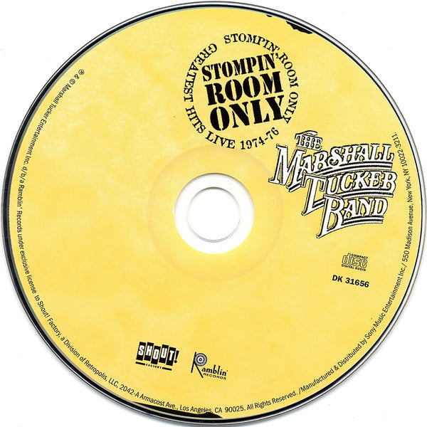 Marshall Tucker Band - Stompin' Room Only ~ Greatest Hits Live (2003 US CD) NM