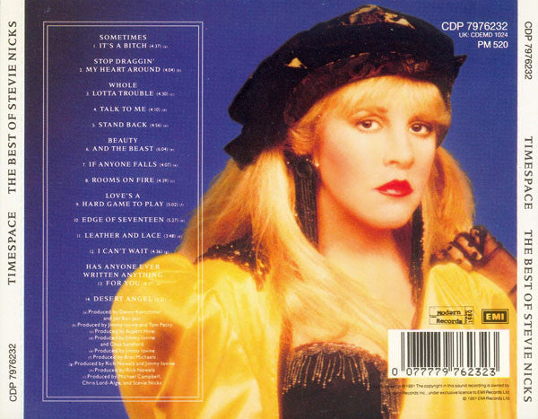 Stevie Nicks - The Best Of ~ Time Space (1991 CD) Mint