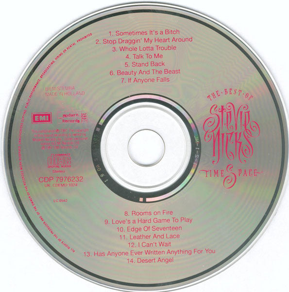 Stevie Nicks - The Best Of ~ Time Space (1991 CD) Mint