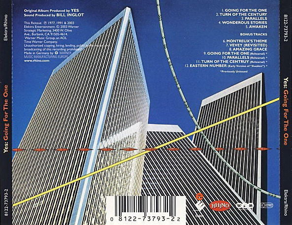 Yes - Going For The One (2003 Expanded & Remastered CD) NM