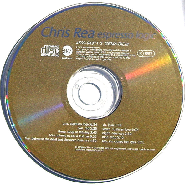 Chris Rea - Expresso Logic (1993 CD) VG+