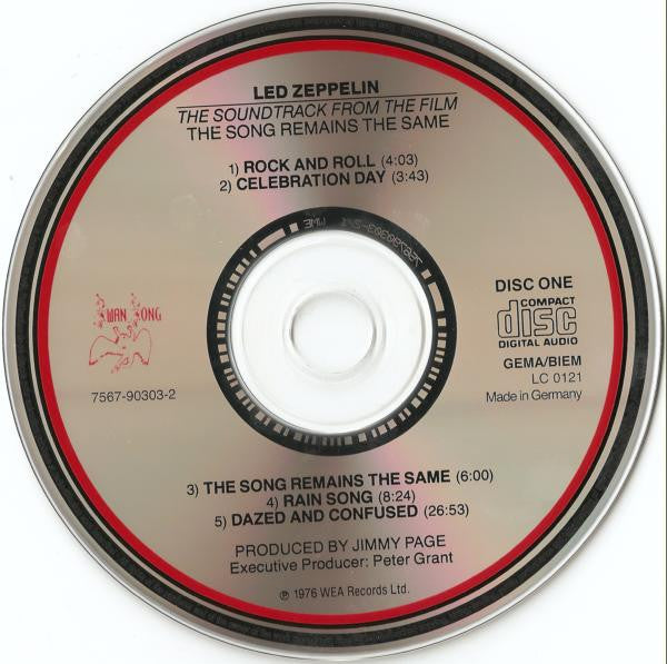 Led Zeppelin - Soundtrack from the film.. (Double CD) VG+