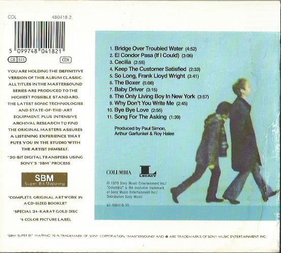 Simon & Garfunkel - Bridge Over Troubled Water (Mastersound Gold CD) VG+