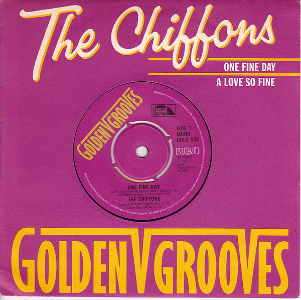 Chiffons - One Fine Day (Reissue Vinyl Single) NM