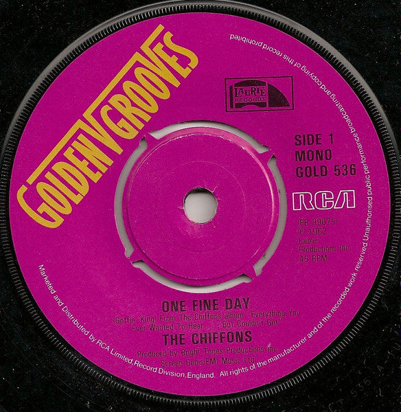 Chiffons - One Fine Day (Reissue Vinyl Single) NM