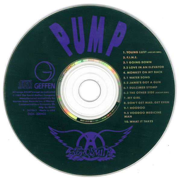 Aerosmith - Pump (1989 US CD) NM