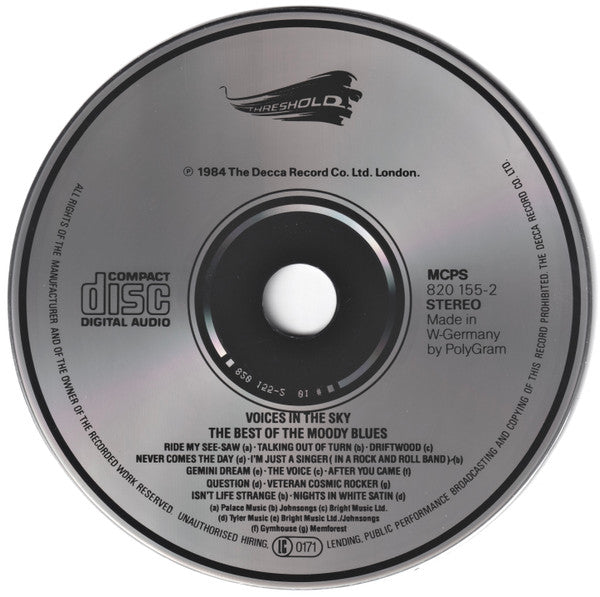 Moody Blues - Voices in the Sky ~ The Best of (1984 CD) NM