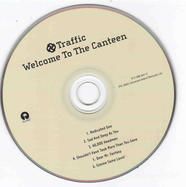 Traffic - Welcome to the Canteen (2002 US Traffic Remasters CD) NM