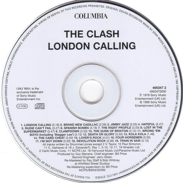 Clash - London Calling (1999 Remastered CD) VG+