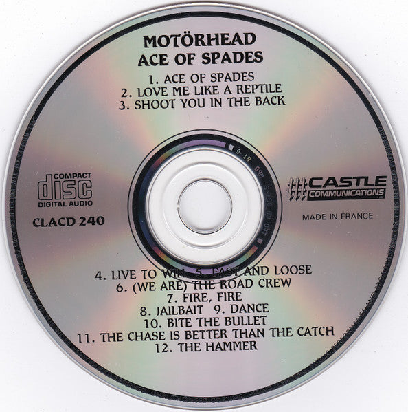 Motorhead - Ace of Spades (1991 France CD) NM