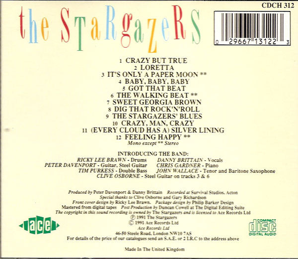 Stargazers - Back In Orbit! (Rare 1991 deleted Ace CD) NM