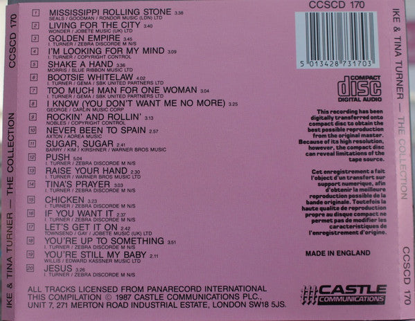 Ike and Tina Turner - The Collection (1987 CD) Mint