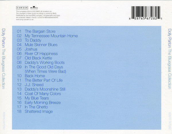 Dolly Parton - The Bluegrass Collection (2003 CD) VG+