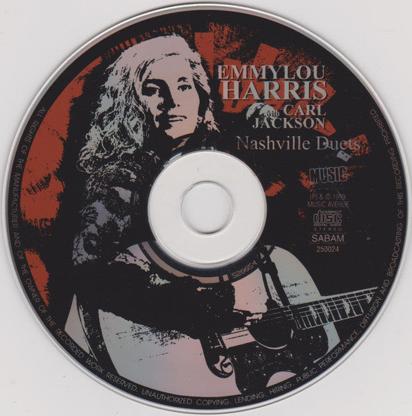 Emmylou Harris & Carl Jackson - Nashville Duets (1999 CD) NM