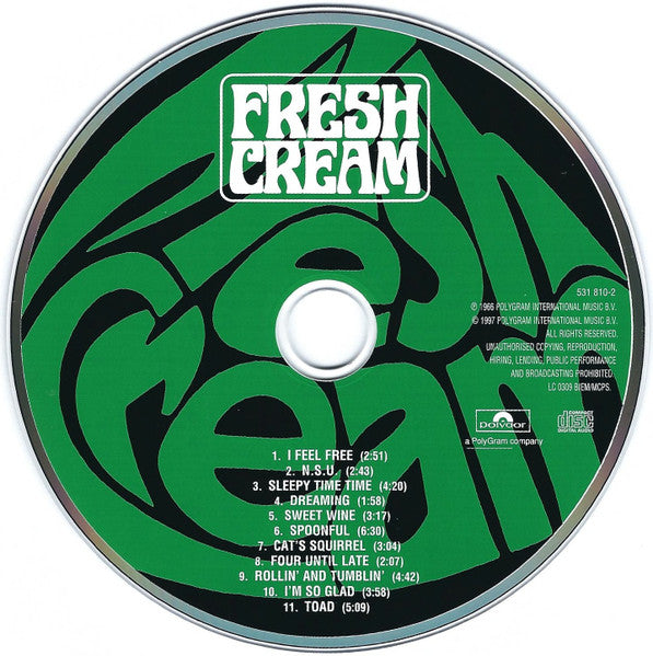 Cream - Fresh Cream (1997 Remasters CD) Mint