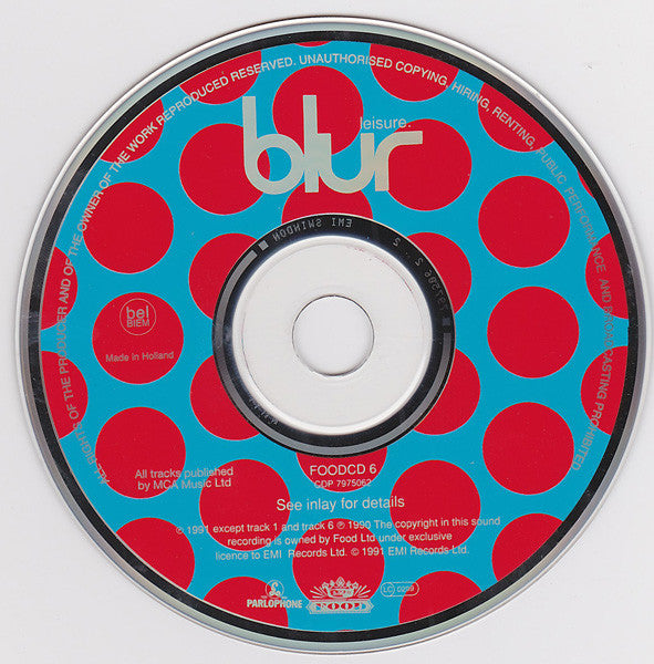 Blur - Leisure (1991 Swindon CD) NM