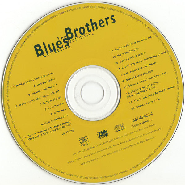 Blues Brothers - The Definitive Collection (1992 CD) VG+