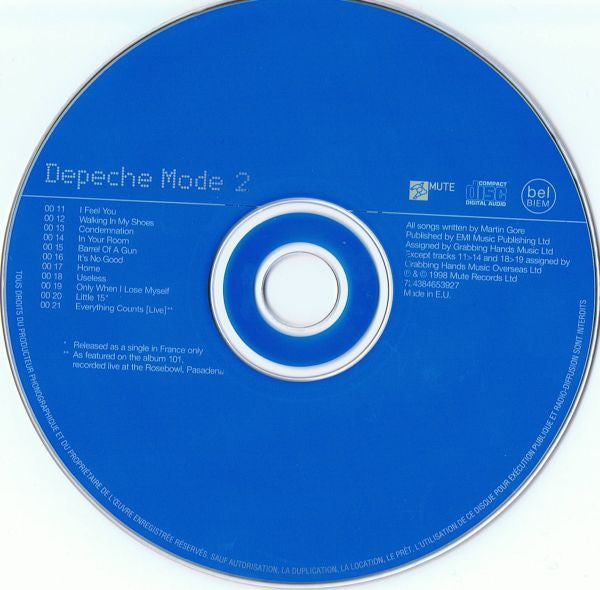 Depeche Mode - The Singles 81>98 (2001 UK 3CD Box Set) Mint