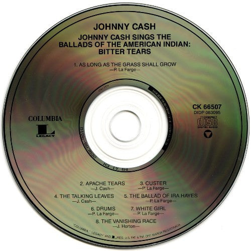 Johnny Cash - Bitter Tears (1994 US CD) Mint