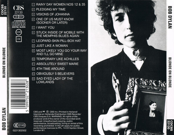 Bob Dylan - Blonde on Blonde (1989 CD) Mint