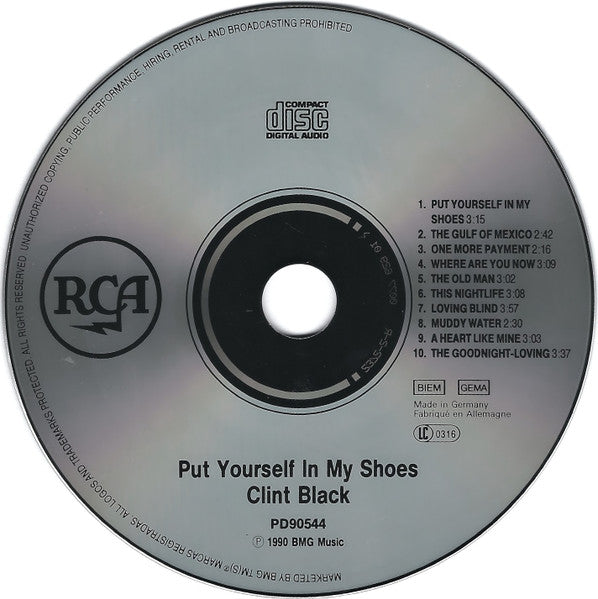 Clint Black - Put Yourself In My Shoes (1990 CD) NM
