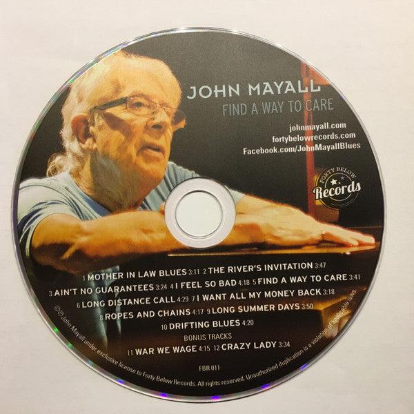 John Mayall - Find a Way to Care (2015 US CD) Sealed