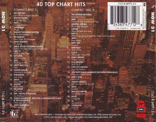 Various - Now Thats What I Call Music 31 (1995 DCD) VG