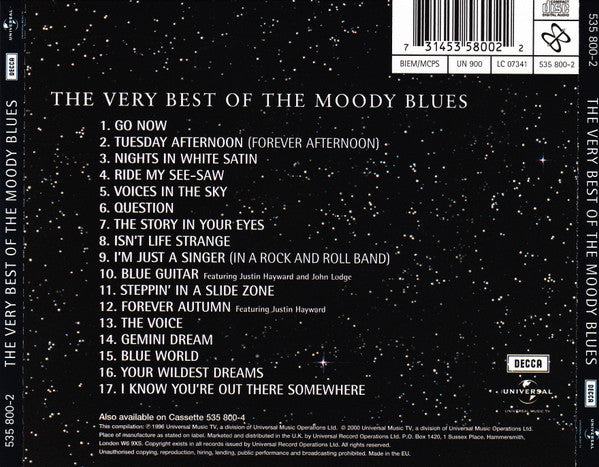 Moody Blues - The Very Best of (2000 Remastered CD) NM