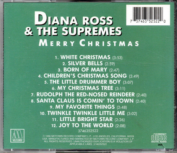 Diana Ross & Supremes - Merry Christmas (Rare US CD) Mint