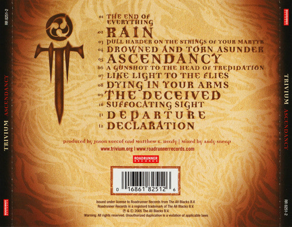 Trivium - Ascendancy (2005 Roadrunner CD) NM