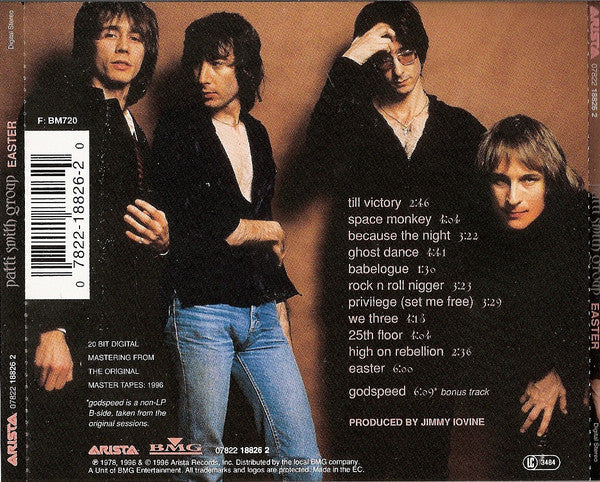 Patti Smith Group - Easter (1996 CD) VG+