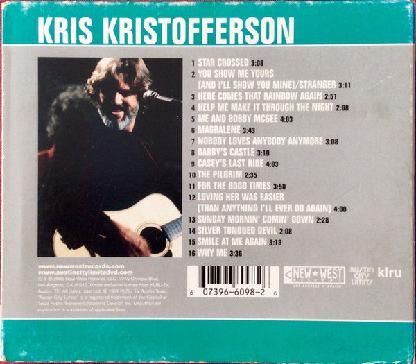 Kris Kristofferson - Live From Austin TX (2006 US CD) NM