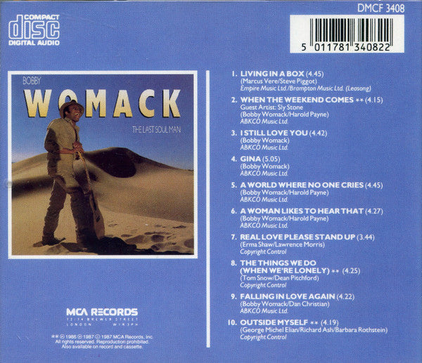 Bobby Womack - The Last Soul Man (1987 CD) VG+