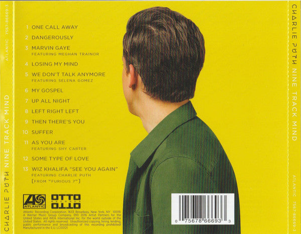 Charlie Puth - Nine Track Mind (2016 CD) NM