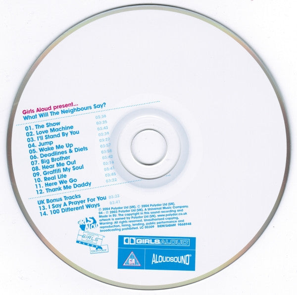 Girls Aloud - What Will the Neighbours Say (2004 CD UK Edition) NM