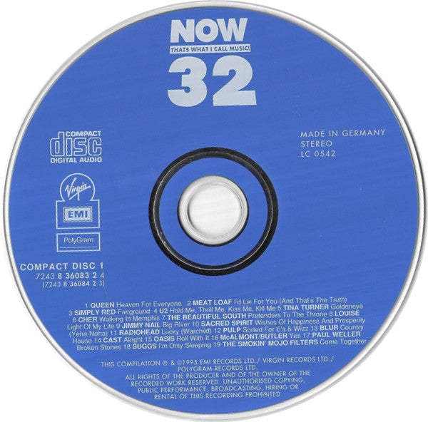 Various - Now Thats What I Call Music 32 (1995 DCD) NM